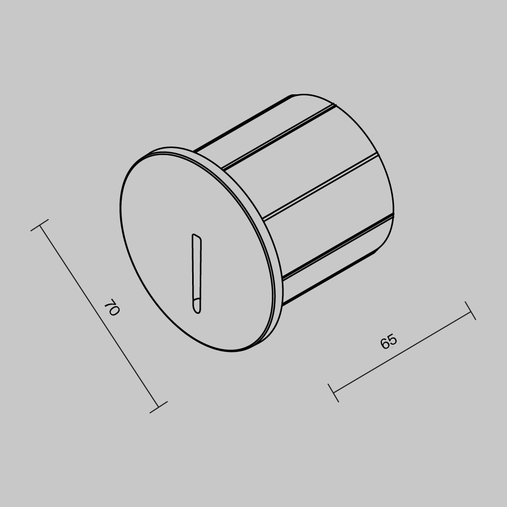 Подсветка для лестниц Замок / Lock 3000К 3Вт IP 54