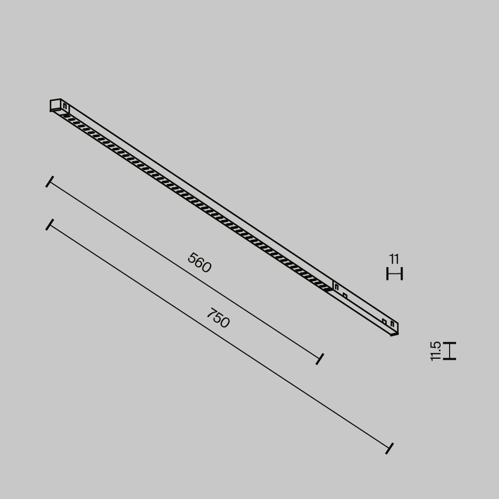 Трековый светильник Точки / Points Exility X 2700-6000K 12Вт 40° Dim Dali2