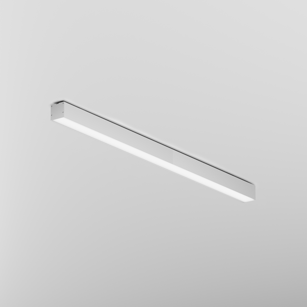 Линейный светильник накладной 3000K 50x50 20 Вт (Серебро, 1 м) LL311019