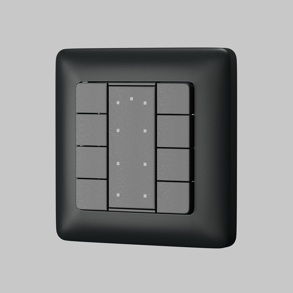 Кнопочная настенная панель 8-ми клавишная DALI