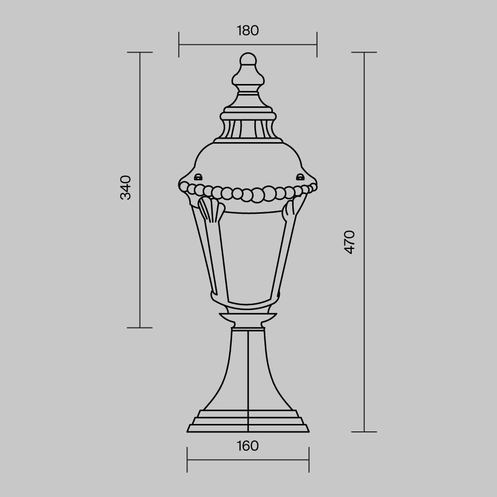 Ландшафтный светильник Гоири / Goiri E27х1 60Вт IP 44