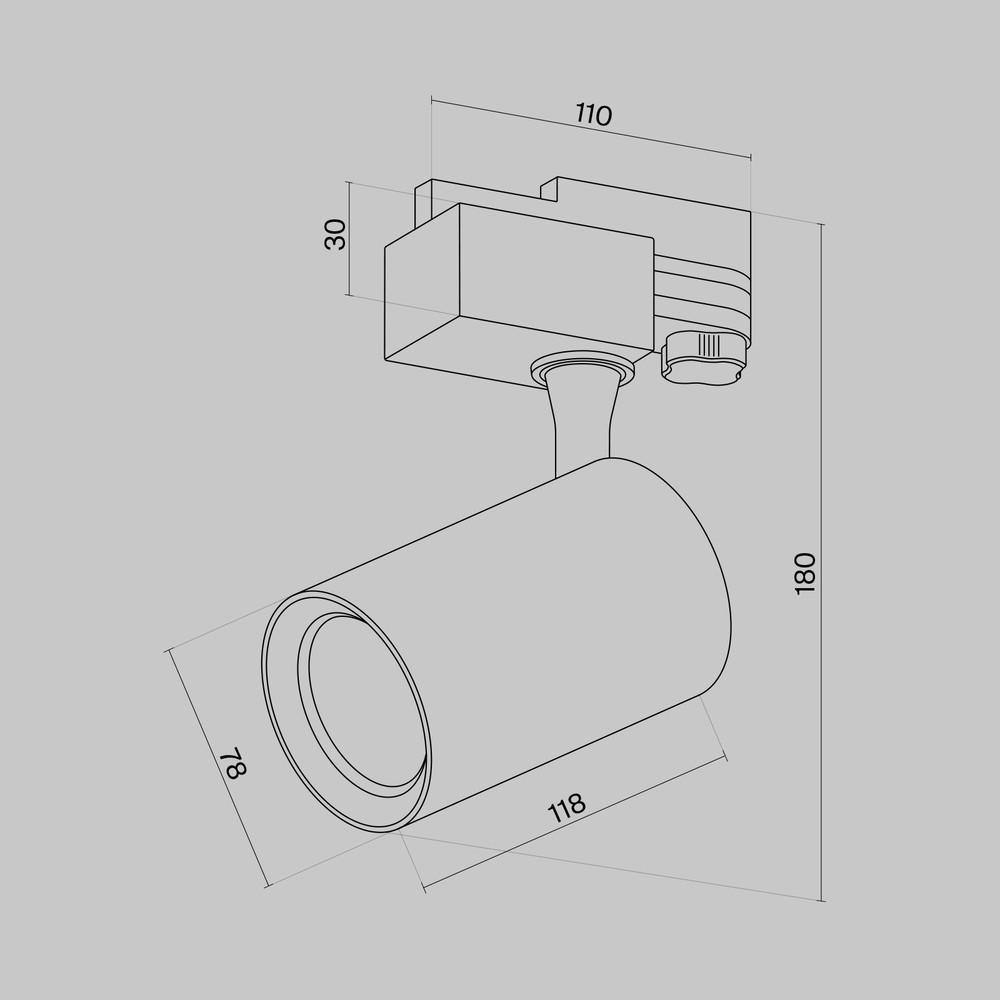 Трековый светильник Вуоро / Vuoro Trinity 4000K 10Вт 24°