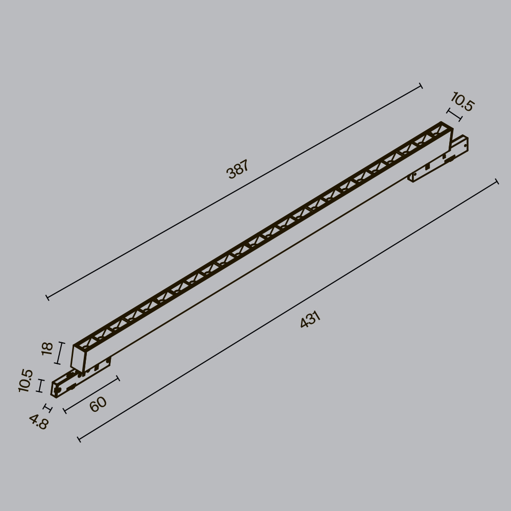 Трековый светильник Точки / Points Levity 2700К 20Вт 30°