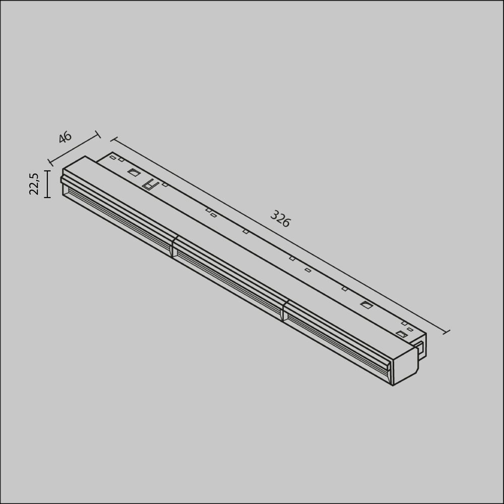 Трековый светильник Парете / Parete Exility 3000K 18Вт 120°