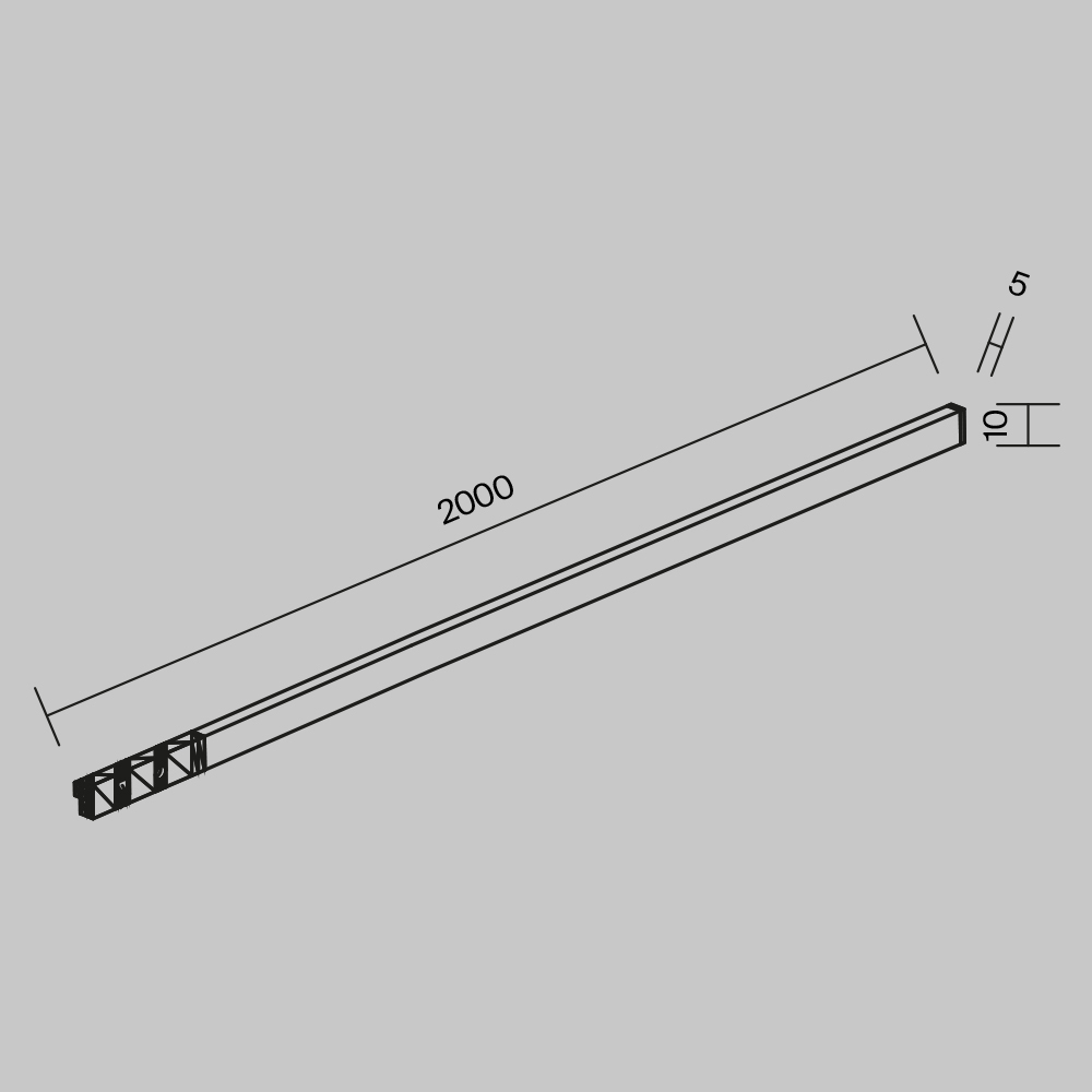 Трековый светильник Гибкий / Flex Levity 2700К 16Вт 2м