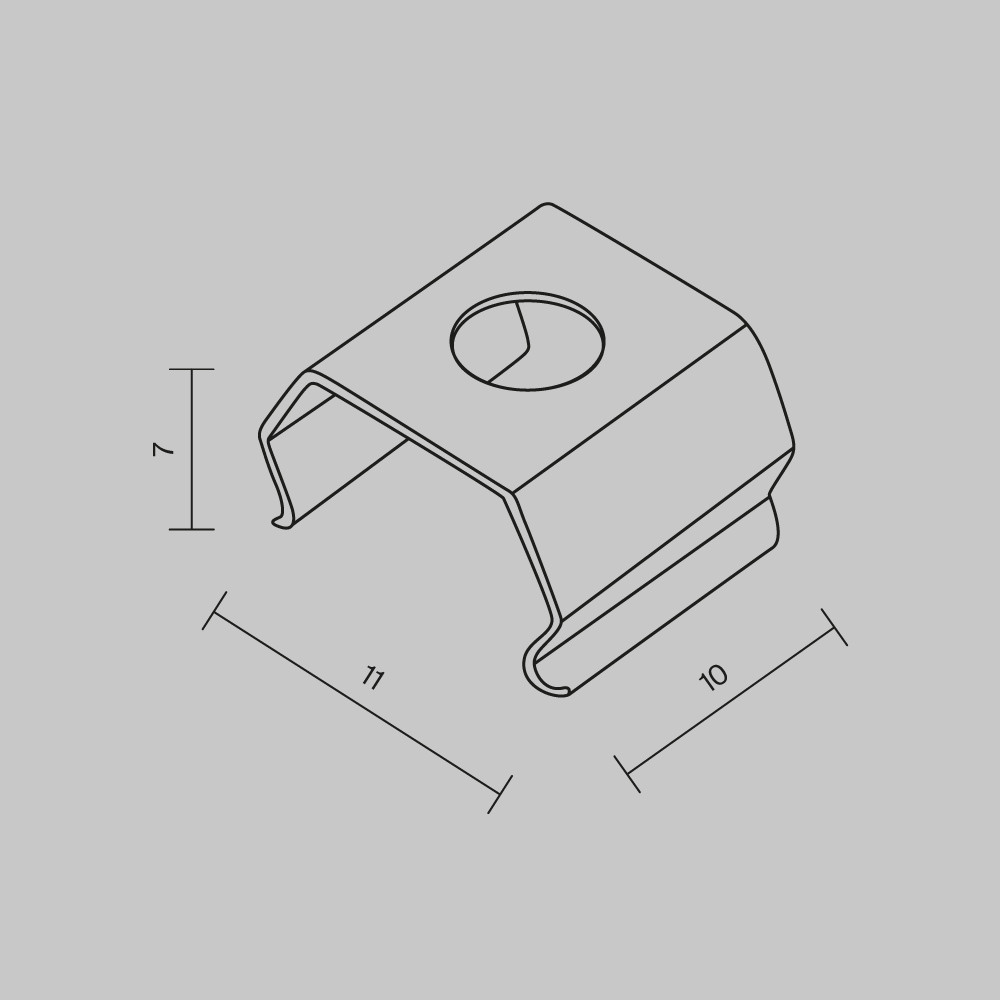 Комплект креплений (для профиля 11x3,5) 4 шт. ALM-1103-MT 642094