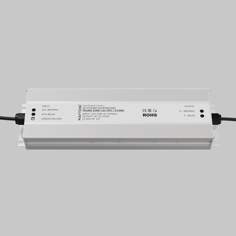 Источник напряжения PSL008 12В 250Вт IP67 812006