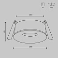 Встраиваемый светильник Изящность / Slim 1*GU10 10 Вт IP 44