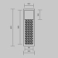 Настенный светильник (бра) Голтик / Golthic 3000К 23Вт