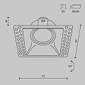 Встраиваемый светильник Точка / Dot 1*GU10 10 Вт