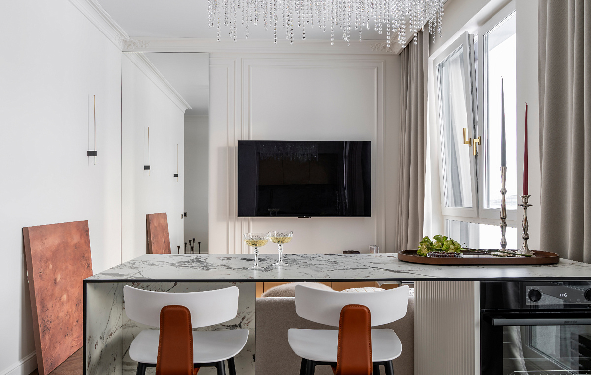 Квартира в Архангельске с панорамными окнами и видом на реку