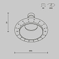 Встраиваемый светильник Пай / Share 1*GU10 10 Вт IP 54