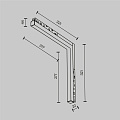 Трековый светильник Базис угловой / Basis Angle Exility 2700-6000K 24Вт 120° Dim Smart