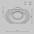 Встраиваемый светильник Точка / Dot 1*GU10 10 Вт