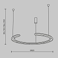 Подвесной светильник Движение / Motion 3000К 30Вт