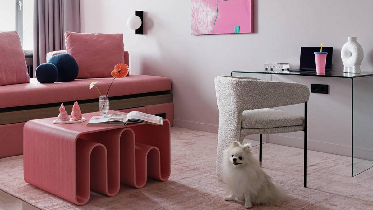 Яркая квартира 80 м² для блогера в Москве