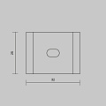 Комплект креплений (для профиля 50x50) 4 шт. ALM-5050B-MT 642089
