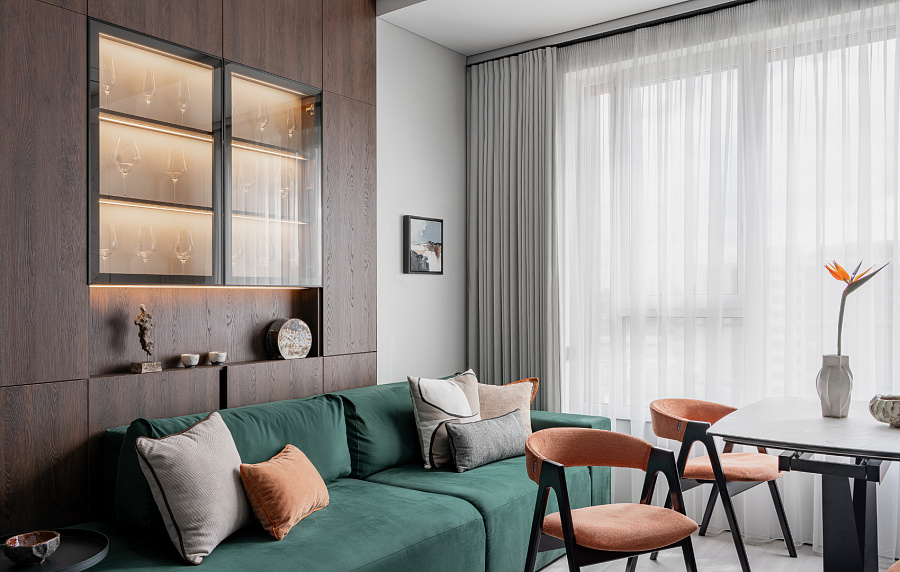 Современный интерьер для семьи в ЖК Alia