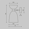 Настенный светильник (бра) Клош / Cloches E14х1