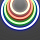 Гибкий неон круглый 360° D25 24В 17,2Вт/м Цветной (RGB) + 3000К IP65 5м