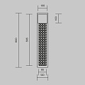 Настенный светильник (бра) Голтик / Golthic 3000К 30Вт